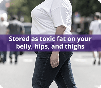 Stored as toxic fat